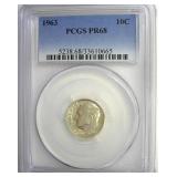 1963 Dime PCGS PR68