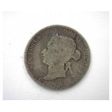 1872-H 25 Cents Good+ Canada