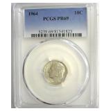 1964 Dime PCGS PR69