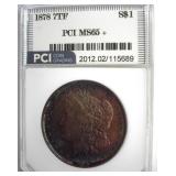 1878 7TF Morgan PCJ MS65+ LISTS $2000