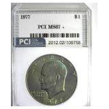 1977 Ike MS67+ LISTS $5500