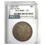 1878 7TF Morgan MS66+ PL LISTS $6500 IN 66PL