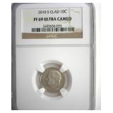 2010-S Clad Dime NGC PR69 Ultra CAM