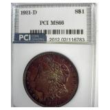 1921-D Morgan MS66 LISTS $1050
