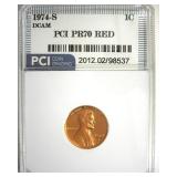 1974-S Cent PR70 DCAM RD LISTS $10000