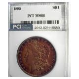 1885 Morgan MS66 LISTS $435