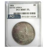 1954 5 Shillings PCI MS67 PL South Africa