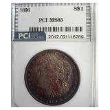 1896 Morgan PCI MS65 Nice Color