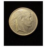 1950 50 Francs UNC Belgie Mercury Scarce