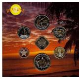 1996 1C-$1 Brilliant UNC Bahamas Coin Set