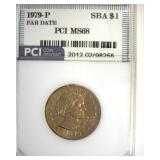 1979-P Far Date Susan B Anthony MS68 LISTS...