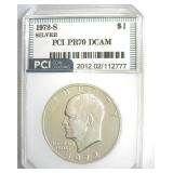 1972-S Silver Ike PR70 DCAM LISTS $425