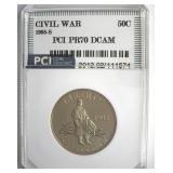 1995-S 50c Civil War PR70 DCAM LISTS $180