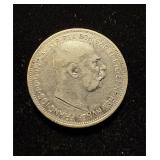 1912 2 Coronas XF Silver