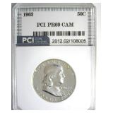 1962 Franklin PR69 Cameo LISTS $750