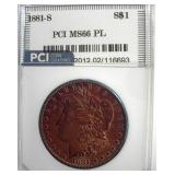 1881-S Morgan MS66 PL LISTS $675