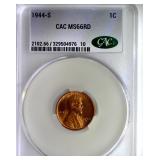 1944-S Cent CAC MS66 RD