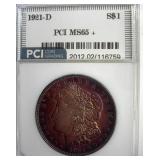 1921-D Morgan MS65+ LISTS $675