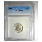 1964 Dime ICG MS67