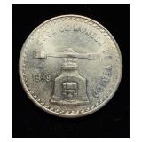 1979 Peso Silver Brill UNC Mexico Ex Popular