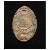 1900 Approx Token Rolled Out Indian One Cent...