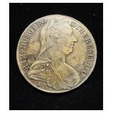 1780 Maria Theresa Crown AU Not Restrike Rare