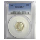 1964 Dime PCGS PR69