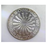 1972-G Silver 10 Mark KM 130 Germany