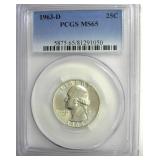 1963-D Quarter PCGS MS65