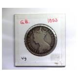 1853 Florin VG Great Britain