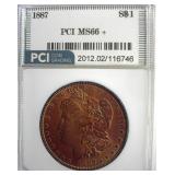 1887 Morgan MS66+ LISTS $850