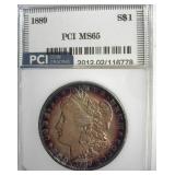 1889 Morgan PCI MS65 Terrific Color