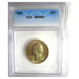 1960 Quarter ICG MS66+ LISTS $200