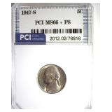 1947-S Nickel MS66+ FS LISTS $650