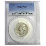 1961 Quarter PCGS PR67
