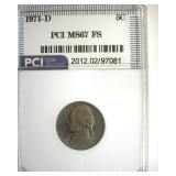 1971-D Nickel MS67 FS LISTS $450