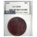 1879 Morgan MS66 LISTS $1700