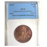 1919-B Rupee NNC MS66 India
