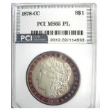 1878-CC Morgan MS65 PL LISTS $3750