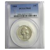 1964 Quarter PCGS PR68