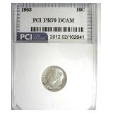 1963 Dime PR70 DCAM LISTS $200 IN 69 DC