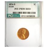 1974-S Cent PR70 DCAM RD LISTS $10000
