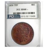 1878 7TF Morgan MS66+ LISTS $23500