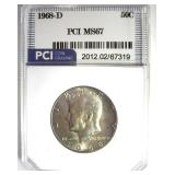 1968-D Kennedy MS67 LISTS $750