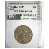 1994-P 50c World Cup PR70 DCAM LISTS $225