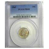 1963 Dime PCGS PR68