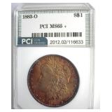 1883-O Morgan PCI MS65+ Wonderful Toning