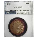 1889 Morgan PCI MS65 Fantastic Color