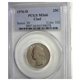 1976-D Clad Quarter PCGS MS66