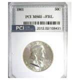 1961 Franklin MS65+ FBL LISTS $1200
